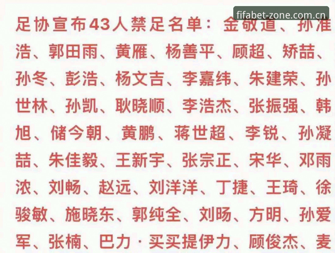 世界杯赛程完整版攻略 资深用户分享:足协第三批禁足名单出炉,从世界杯体育视角看中国足球反腐风暴